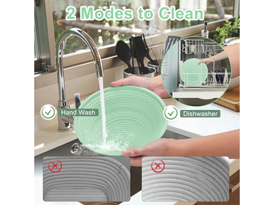 Panier de fermentation en rotin indonésien 9 pouces rond ensemble en gros