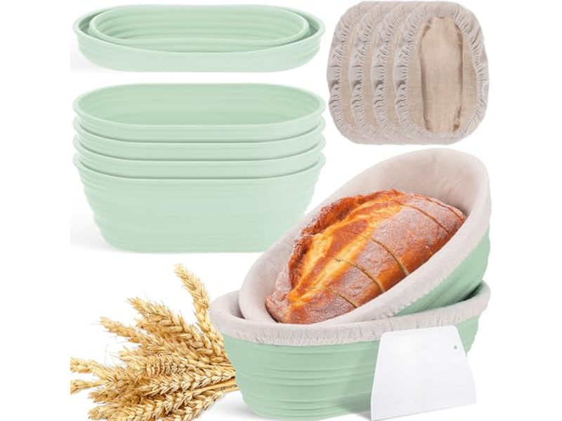 Grand panier ovale petit bol à mélanger pour pain en bois levain banneton