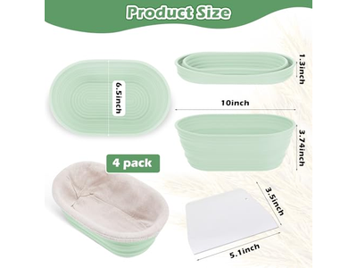 Grand panier ovale petit bol à mélanger pour pain en bois levain banneton