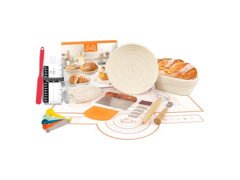 Panier banneton commercial renforcé en acier avec cœur en rotin