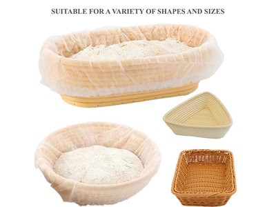 Panier de Levée Lame 13cm Banneton avec Doublures Ovale Rectangulaire 9 Pouces