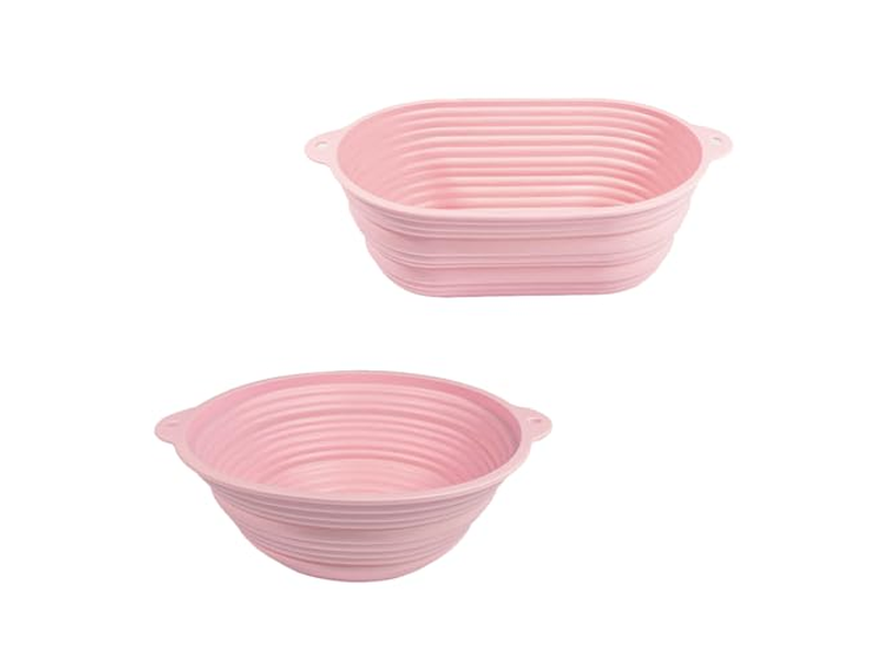 Panier de Levée en Lin 5 Pouces Petit 10 Pouces Ovale Banneton Pain