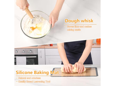 Bol de Levée Panier Banneton Forme de Cœur Pain Rond Rehausseur Pain Maison