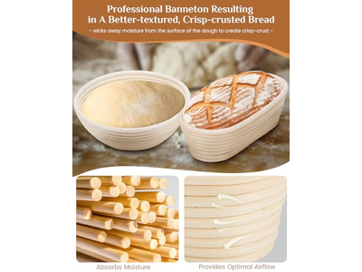 Paniers de fermentation pour levain en rotin avec dôme pour la fermentation de la pâte