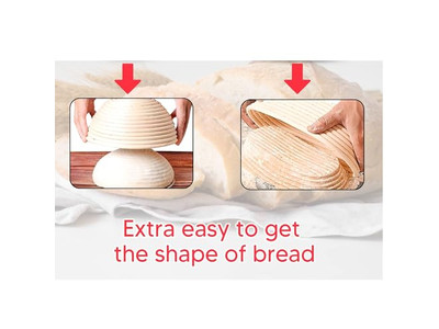 Ensemble de 2 Paniers de Levée Ronds de 9 Pouces