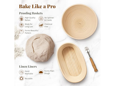 Panier de fermentation en forme de cœur pour pain, lame à pain, Banneton multi-formes