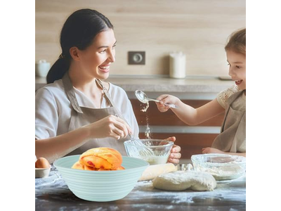 Couche en lin pour boulanger de pain robuste pour paniers de fermentation 4 pouces