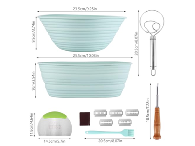 Couche en lin pour boulanger de pain robuste pour paniers de fermentation 4 pouces