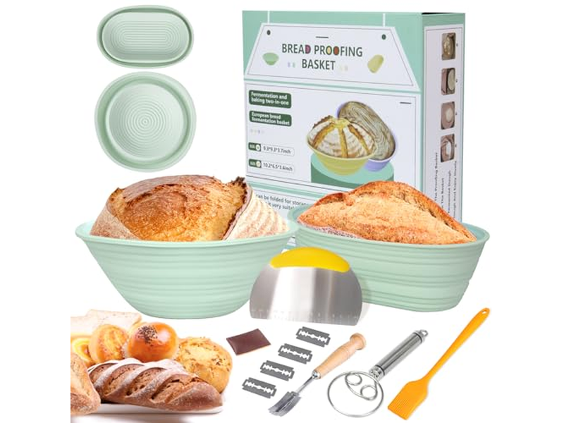 Panier de pain en rotin double usage pour boulangerie domestique, sûr pour la santé