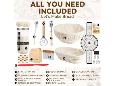 Ensemble de Banneton ovale chaud pour fermentation de pain de haute qualité