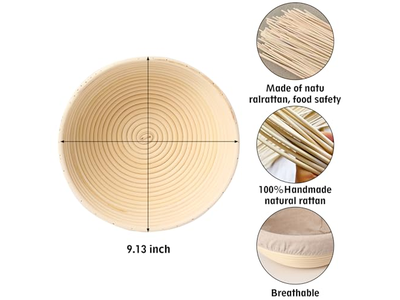 Panier de Levée pour Plateaux à Baguettes et Pâte à Pizza avec Couvercle