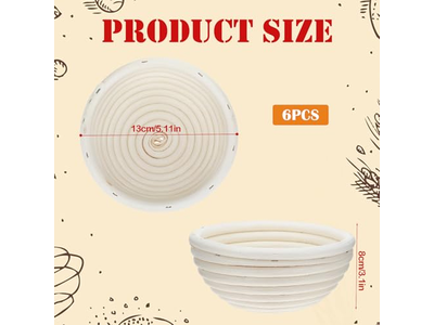 Paniers métalliques pour pain de jute large pour la fermentation et la cuisson au four