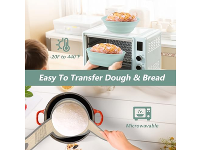 Panier de fermentation de pain Banneton en anneau, divers designs avec un kit écologique de 15 pouces