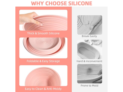 Panier de fermentation rond ovale en vigne PP Banetone Baguette Gâteau Tricot